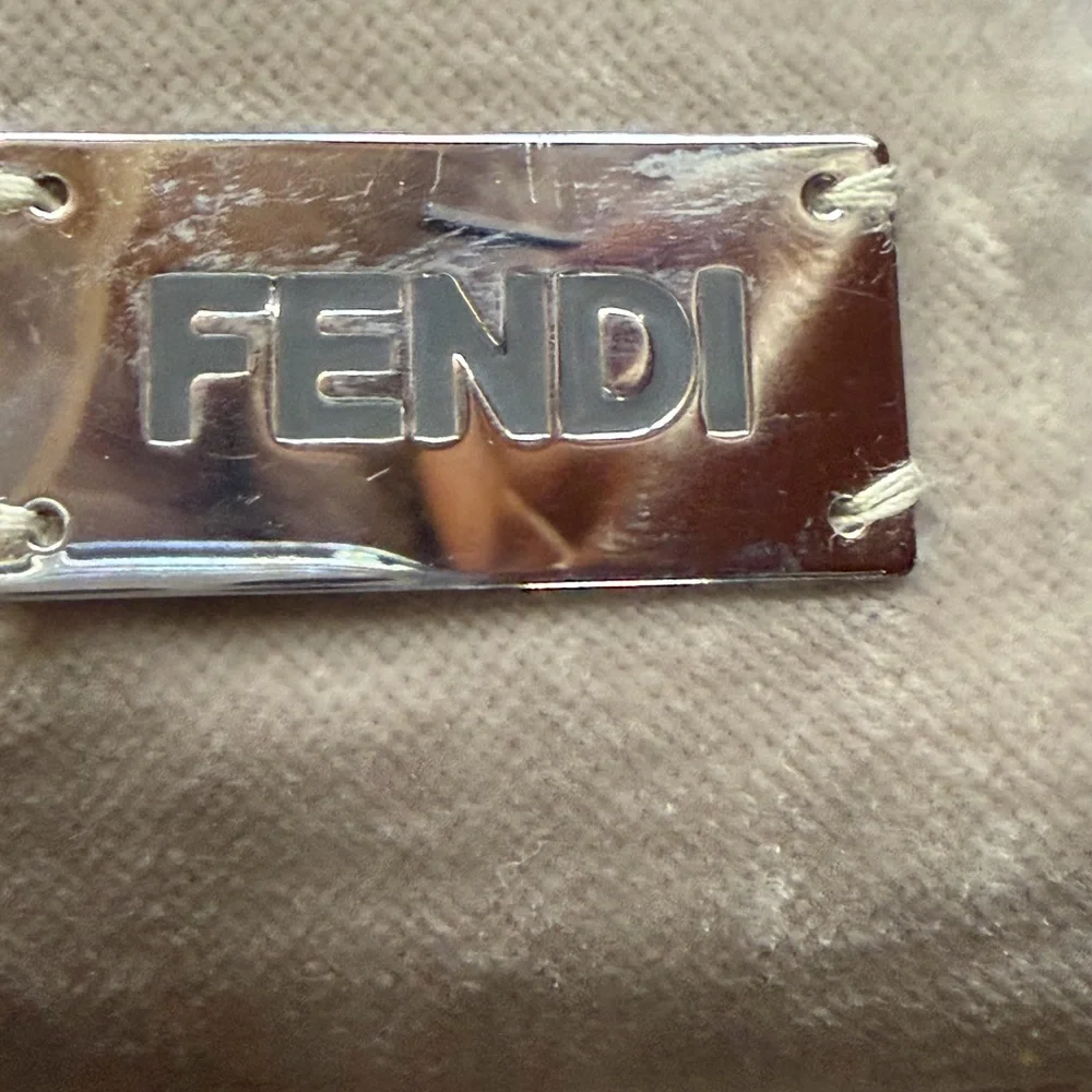 Fendi Velvet Cream Accent pair of Pillows